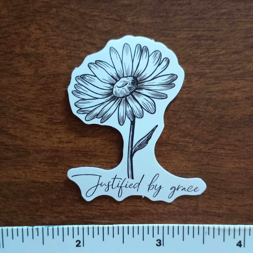 10/$10 Inspirational Bible Verse Positivity Biblical Jesus Flower Sticker Decal